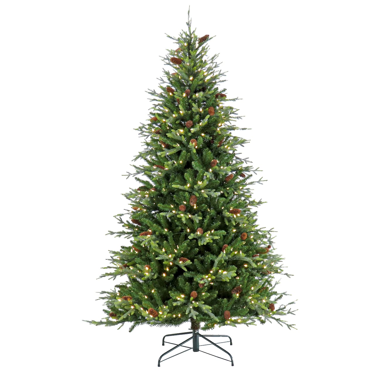 7.5ft. Pre-Lit Skykomish Pine Artificial Christmas Tree, Warm White LED Lights